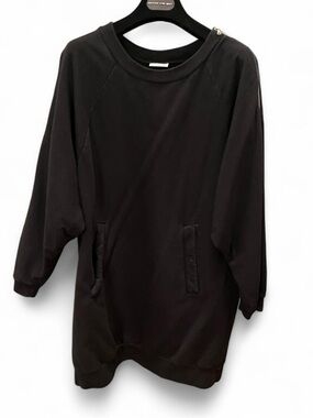 Vintage Dries van noten raglan sleeve zip sweatshirt black S